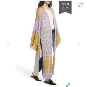 Free People Midnight Reflections duster cardigan